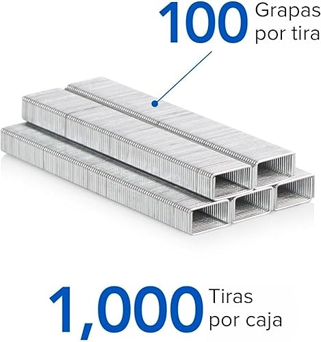Miniatura 4 de Swingline grapas, resistentes, 38 pulgadas de longitud, capacidad de 60 hojas, 100tira, 1000caja, 1 paquete (35318)