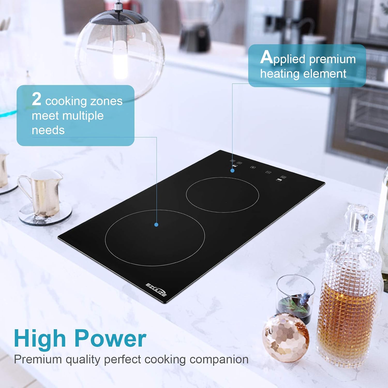 🛒 Crazy Deals Electric Cooktop, EZUUZE 2 Burner Electric Cooktop,12 Inch Electric Stove Built in, Safety lock, 9 Heating Level, Residual Heat Warning, Sensor Touch Control, 240V Ceramic Cooktop Best Seller Electric Cooktop, EZUUZE 2 Burner Electric Cooktop,12 Inch Electric Stove Built in, Safety lock, 9 Heating Level, Residual Heat Warning, Sensor Touch Control, 240V Ceramic Cooktop