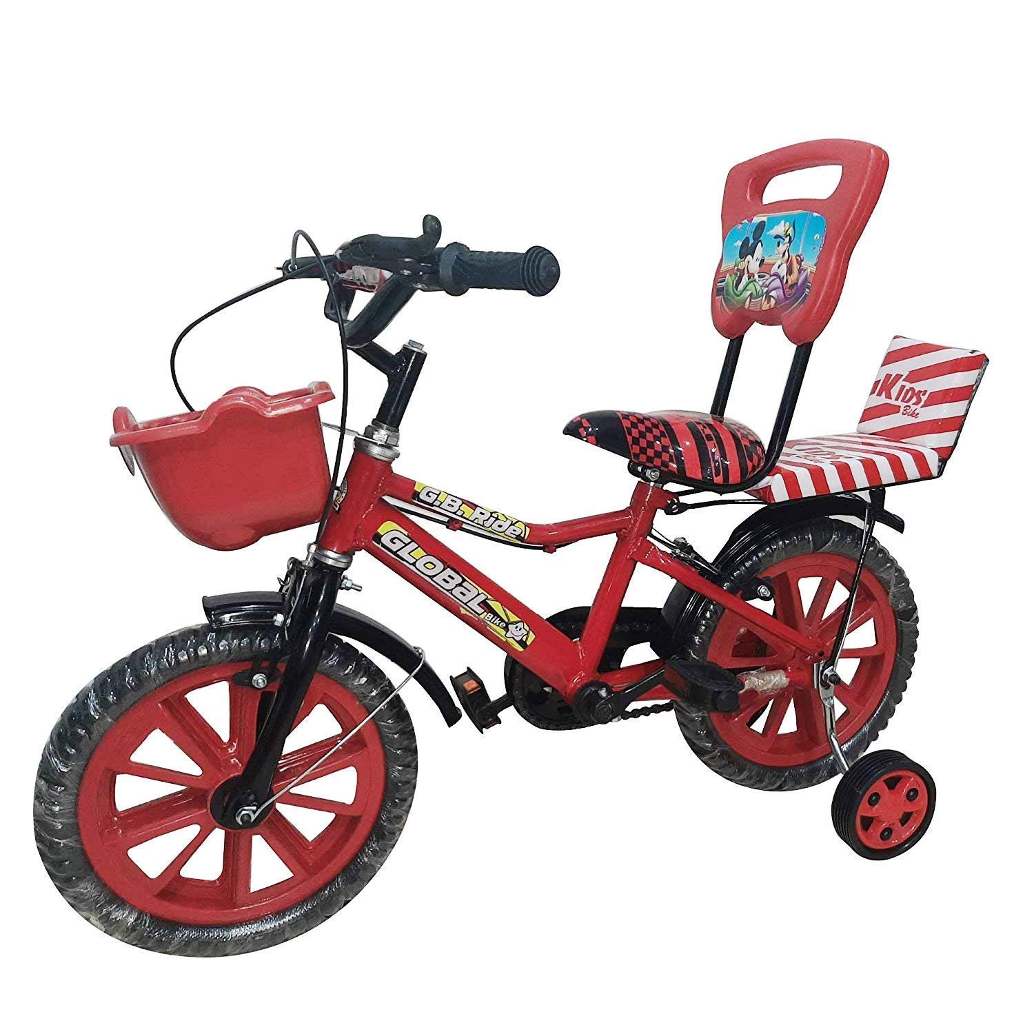 Global Bikes Shaan 14T Kids Bicycle for Boys & Girls 2 to 5 Years (Red)