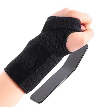 TXJ Sports Carpal Tunnel Wrist Brace Night Support for Women Men Left Right Hand Ulnar Wrist Pain Nerve Brace Hand Braces Wrist SupportLeft hand,Pack of 1
