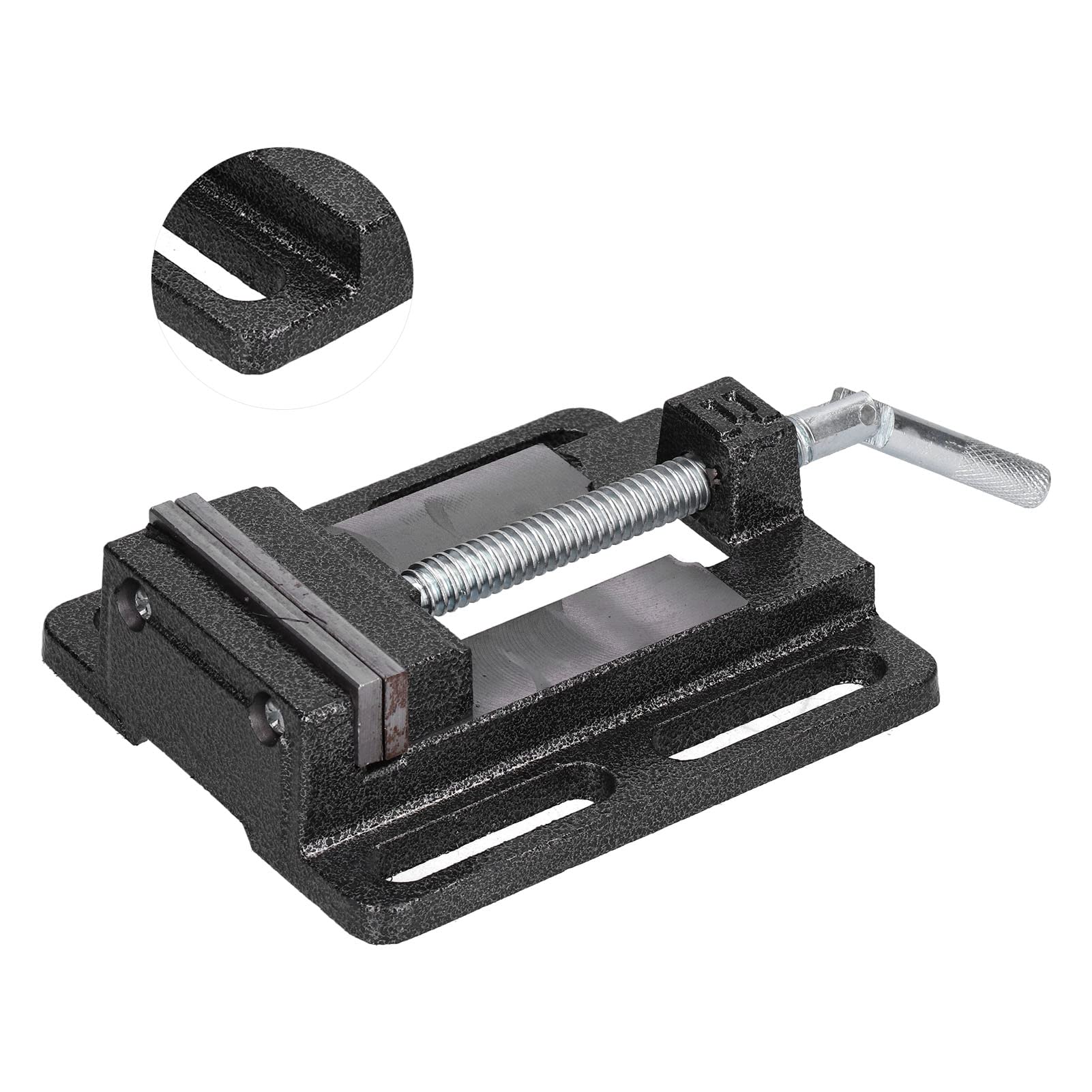 Fyiyiew One Color Vice, Drill Press Table Diy Cast Iron Accurate Mini