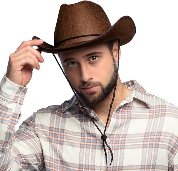 Boland - Cappello da cowboy per adulti, copricapo per costume, sceriffo, cavaliere da rodeo, - 3