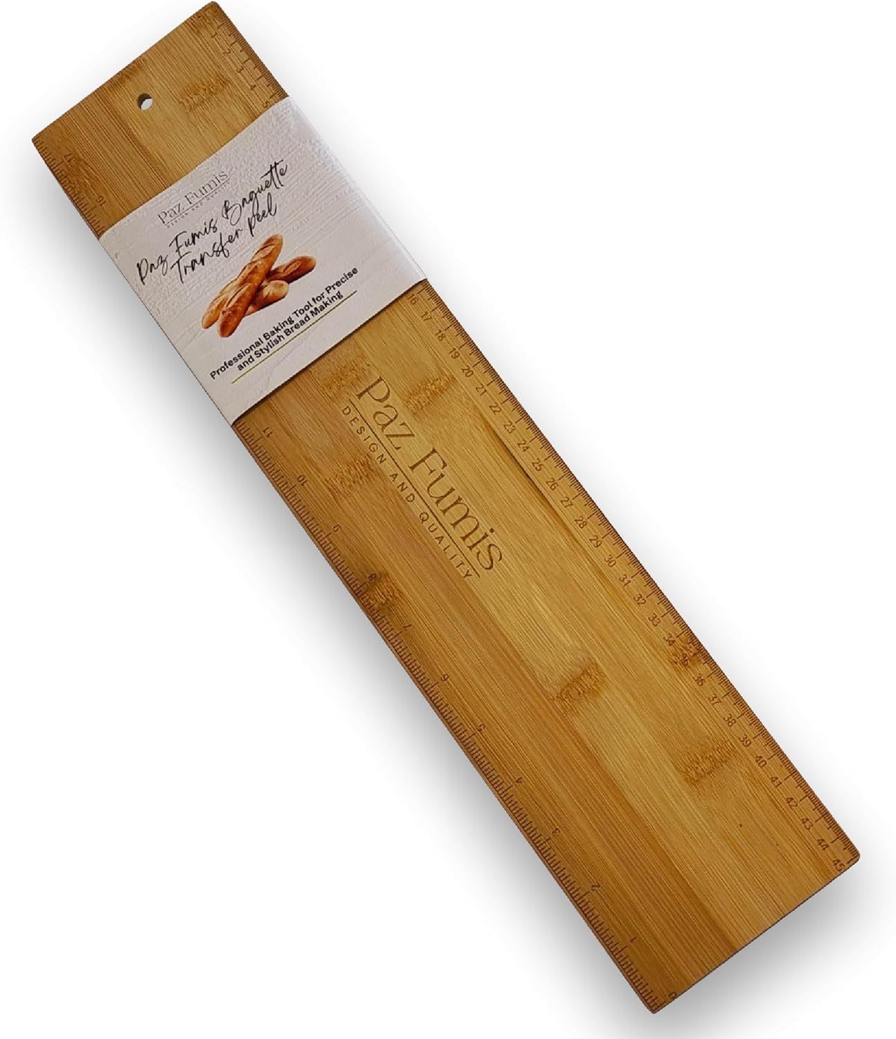 Baguette Transfer Peel by Paz Fumis Design - Baguette Flipping Board -18 inch - French Bread Baking - Bread Peel. Design and Quality by Paz Fumis