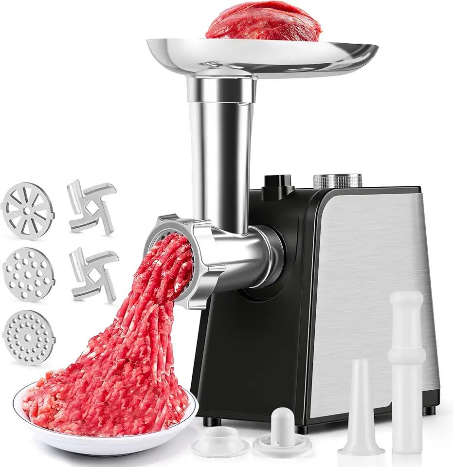 220 V Moedor de Carne Elétrico, 3 em 1 Maquina de Moer Carne, Multiprocessador de Alimentos, Moedor Elétrico Potente Alimentos, Máquina Moer