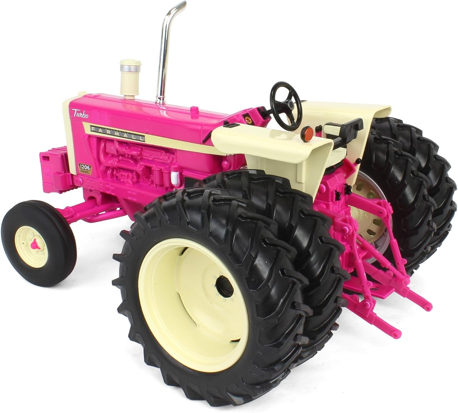 Case IH Pink Limited Edition 1/16 IH Farmall 1206 w/Rear Duals, ERTL Prestige OBT 44382