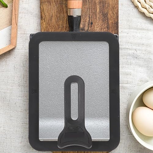 Miniatura 8 de Uonlytech Tamagoyaki - Cubierta de vidrio para olla Tamagoyaki, tapa de olla visible japonesa, tapa de sartén de huevos, tapa de sartén de tortilla,