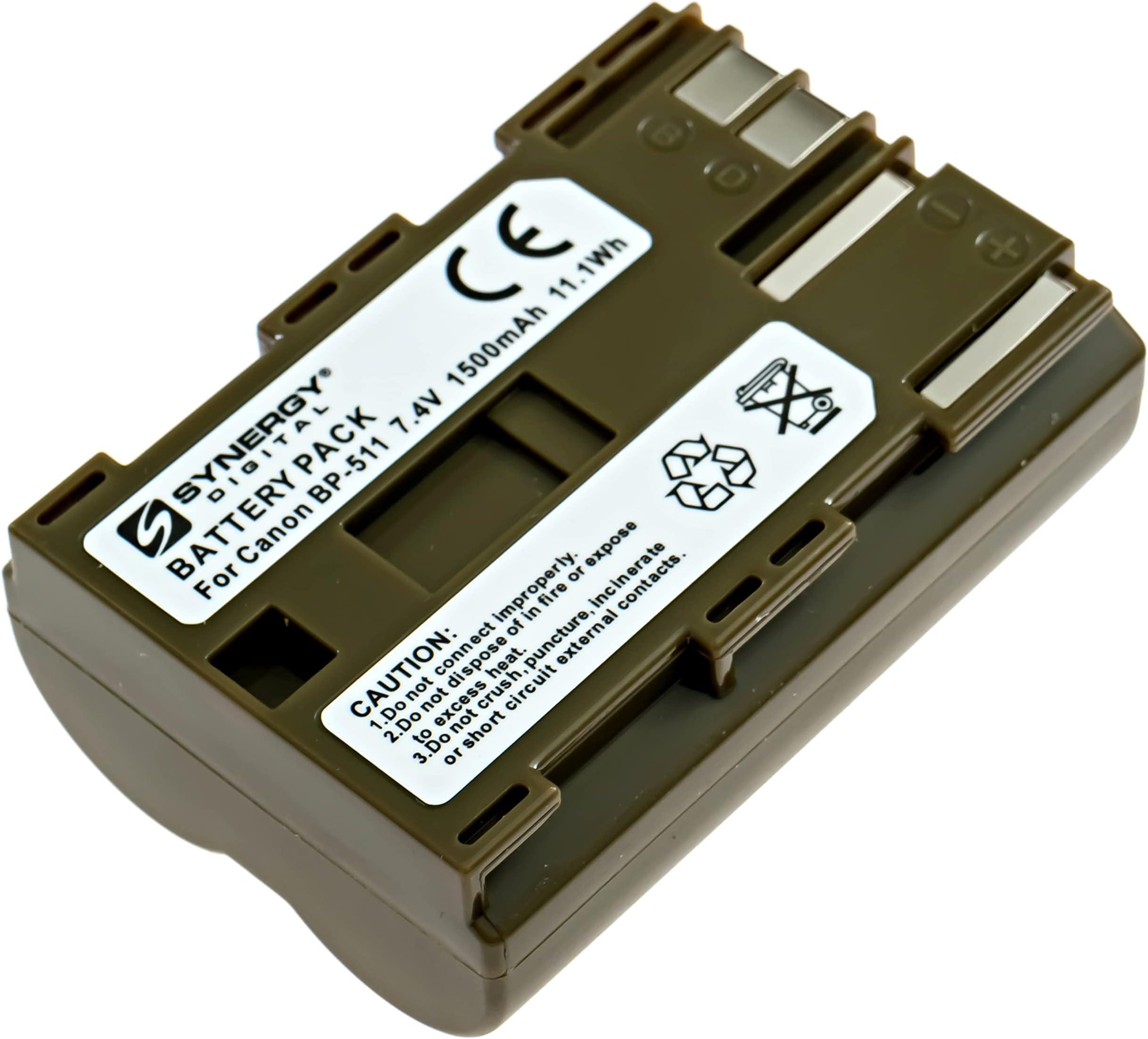 Synergy Digital Digital Camera Battery, Compatible with Lenmar LIC522, DLC511, LIC-511, LIC535 Digital Camera Battery (li-ion, 7.4V, 1500 mAh)