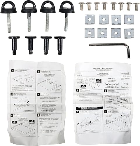 Miniatura 8 de Free-Motor802 Compatible con Mazda CX-5 Cross Bar 2013-2016, barras de techo de aluminio negro sin pintar estilo de fábrica