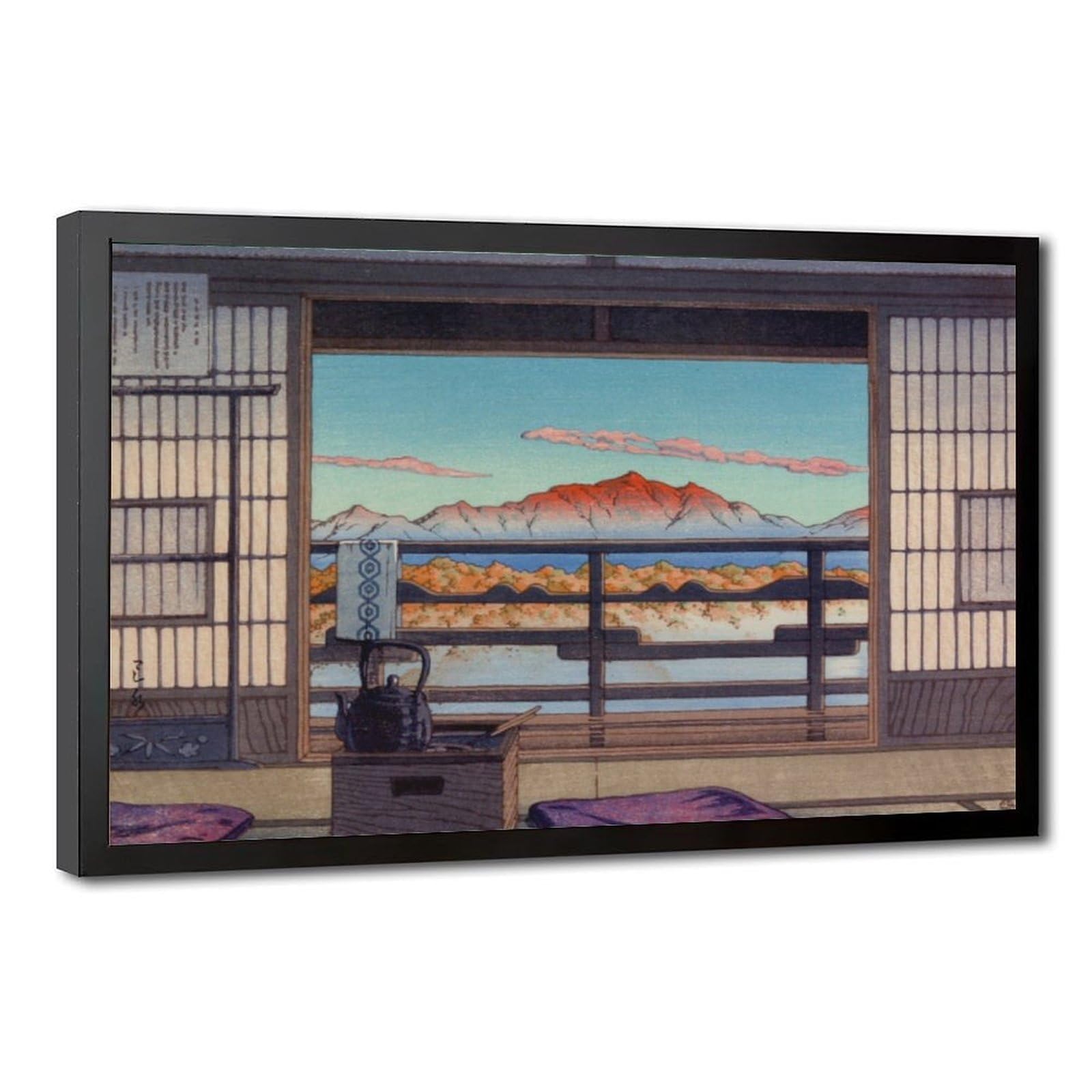 Cadre a suspendre Kawase Hasui deco murale salon pour mur vide - 8