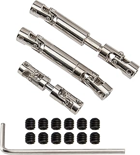 3Pcs ShareGoo Metal CVD Universal Drive Shaft Transmission Joint Axle for MN Model MN86K MN86KS MN86 MN86S MN G500 1/12 RC Car