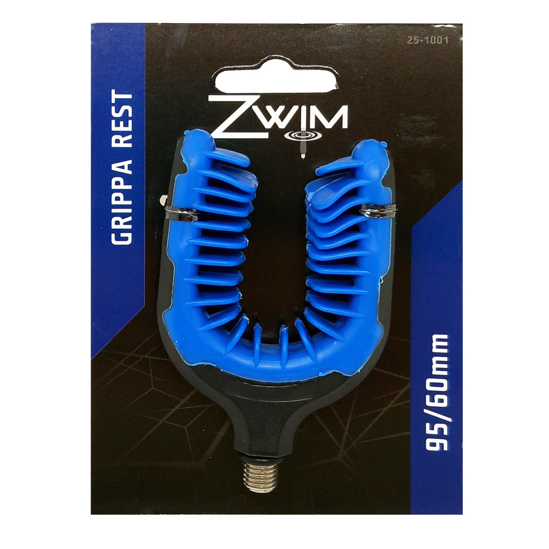 ZWIM Grippa Rod Rest | Non‑Slip Fishing Rod Rest 95/60mm for Bank, Carp & Predator Fishing | Secure Grip for Bite Alarms, Banksticks & Buzz Bars [25-1001]