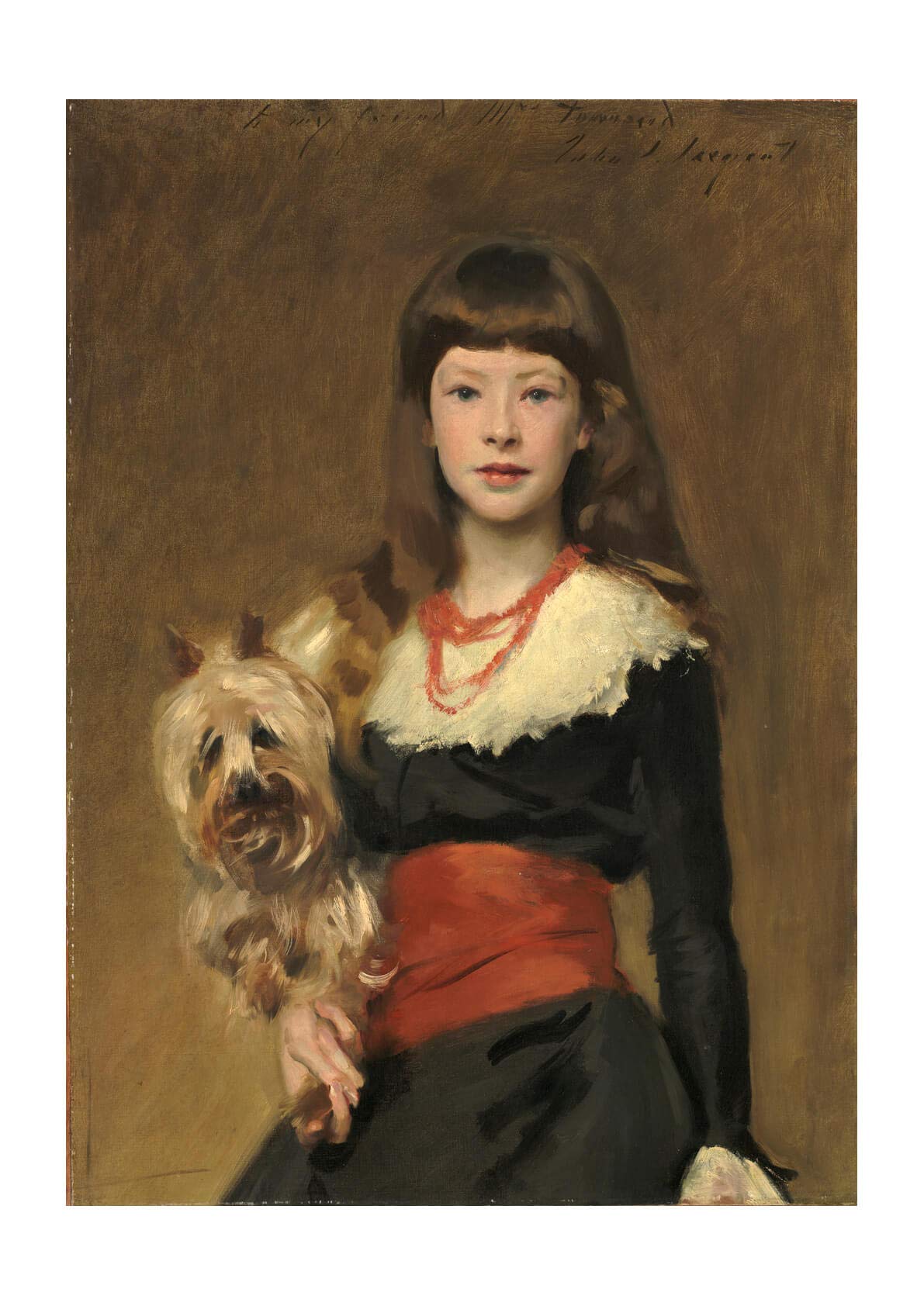 John Singer Sargent Miss Beatrice Townsend affiche encadrée mate décoration murale