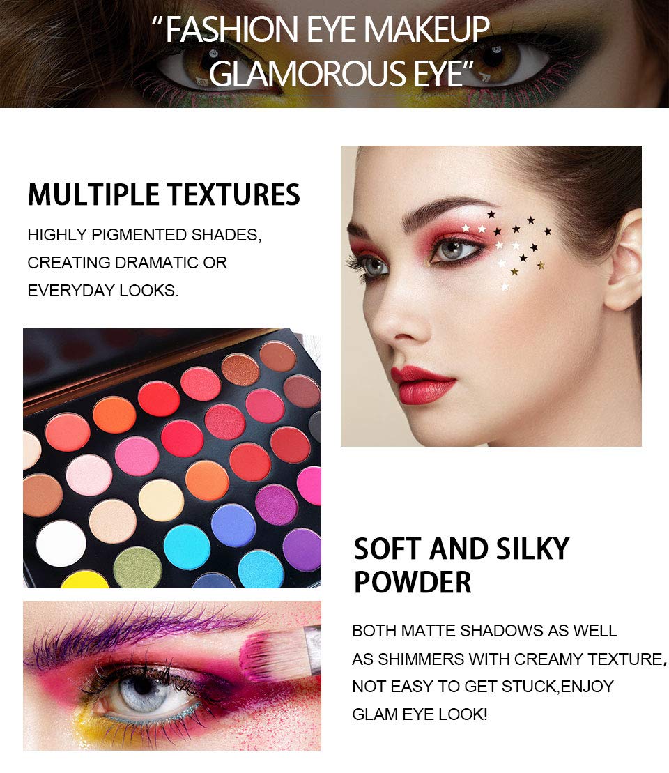 Amazon.co.jp: Beauty Glazed 35カラーアイシャドウパレットアイ
