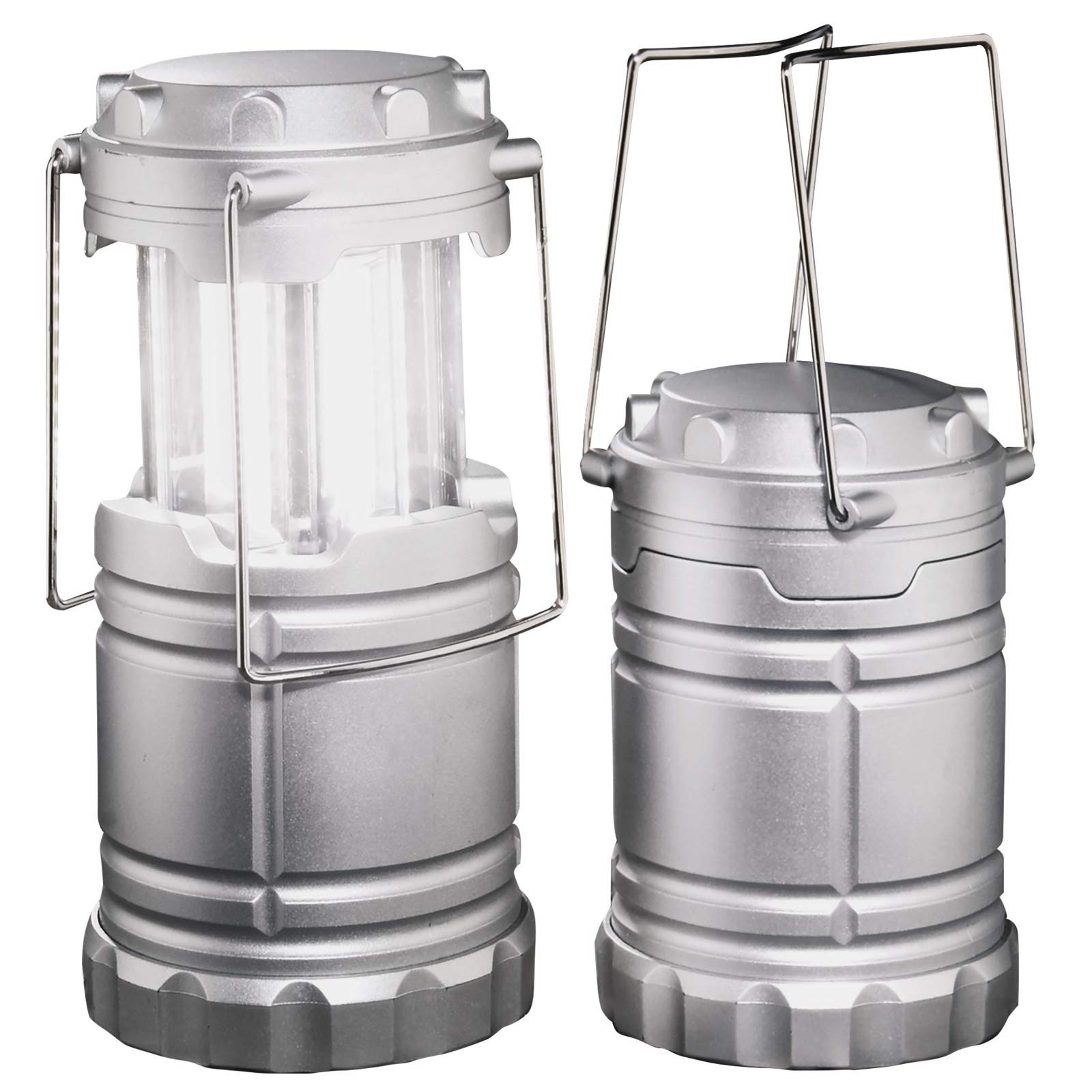 Burwells Set of 2 Super Bright 30 LED Pop Up Camping Lanterns Small Compact Lightweight Outdoor Garden Lights