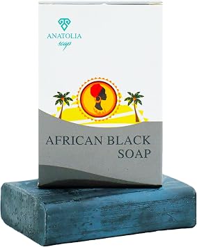 Anatolia Soap 1978 African Black Soap Cleans Skin Pores Pharmacy, Acne, Makeup Remover, Natural Healing and Cleansing Your Skin 1 Piece.
