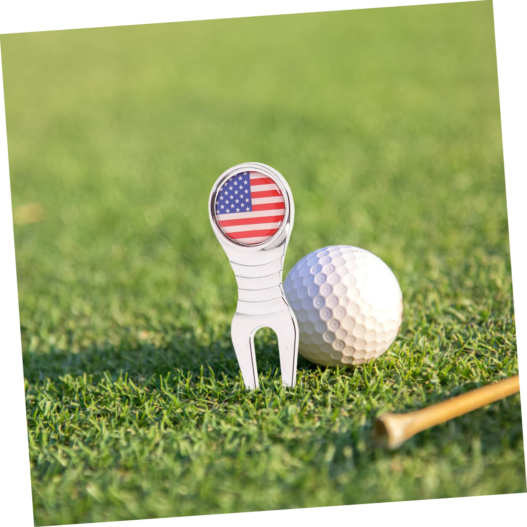 Toddmomy Metal Golf Divot Tool Set Teilig mit Hutclip und Robustem Ballmarker Tragbares Golfzubehör für Präzise Ballmarkierung und Platzreparatur Stilvoll und Langlebig für Outdoor