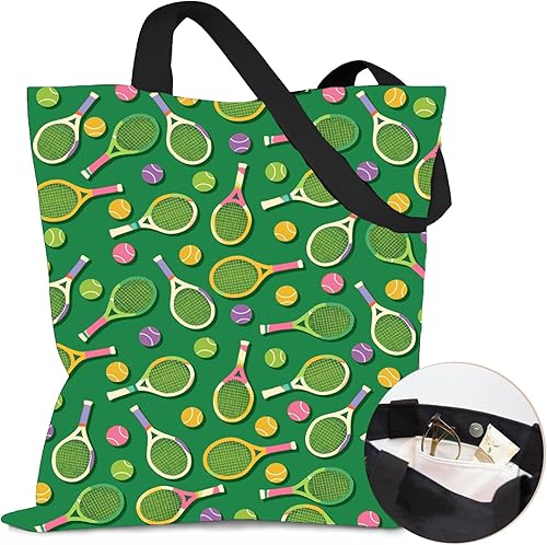 Miniatura 20 de Bolsa de lona estética para mujer, con cierre magnético a presión y bolsillo interior con cremallera, bolsa reutilizable Chica