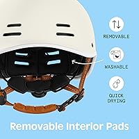 Vista 13 de Retrospec Remi - Casco de bicicleta para adultos para hombres y mujeres, casco de bicicleta para desplazamientos, ciclismo de carretera, patinaje