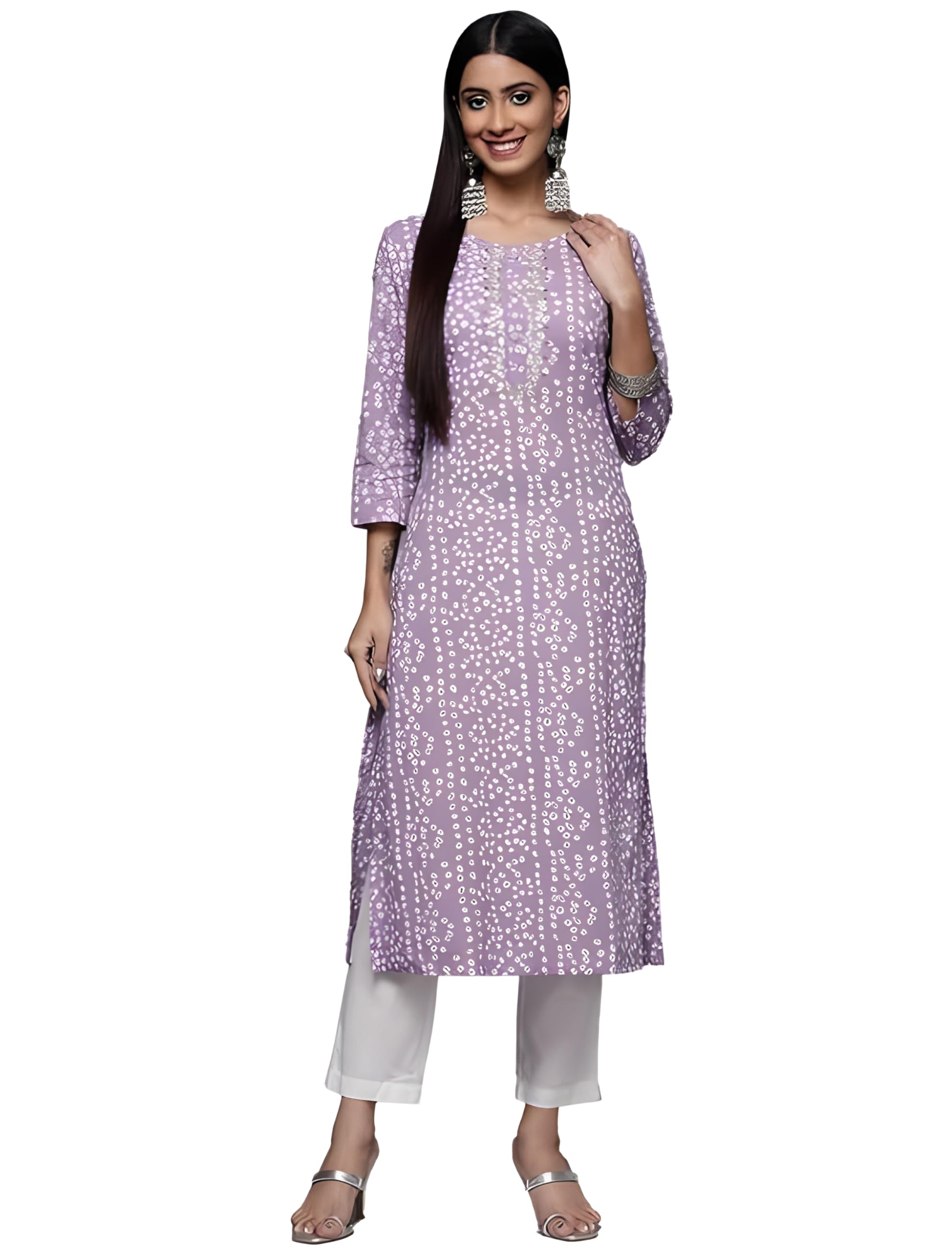 Varanga Women's Cotton Kurta  Soft, Comfortable, And Stylish Ethnic Wear For Everyday Casual And Semi-Formal Occasions Purple
