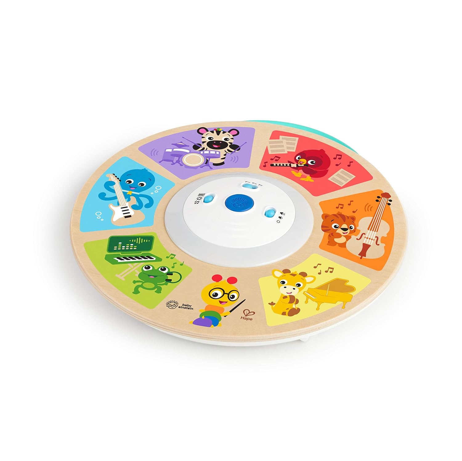 Baby Einstein Cal's Smart Sounds Symphony Magic Touch Wooden Electronic Activity Toy, Ages 6 Months + : Baby