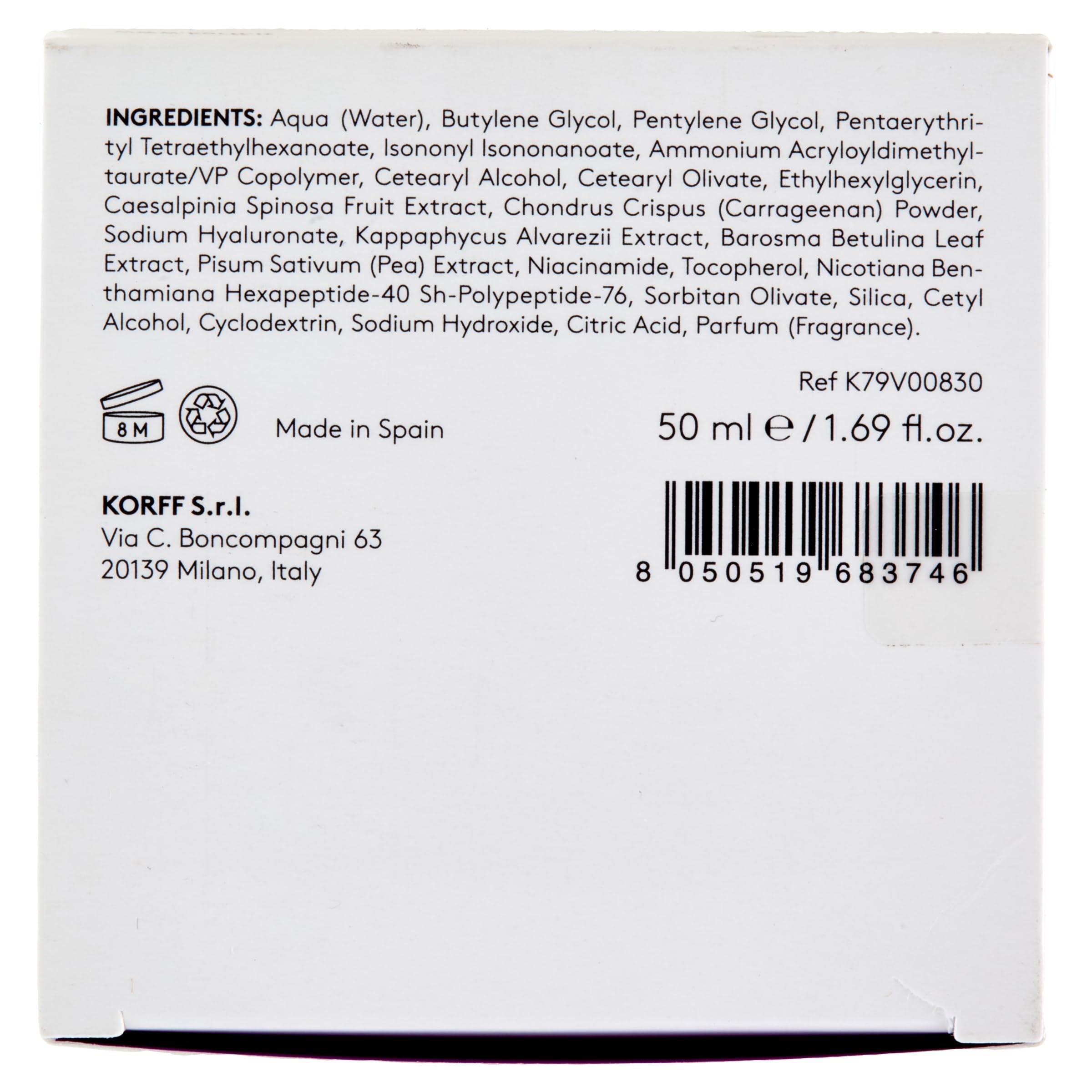 Korff Lifting Crema Gel Viso, Effetto Lifting con Lift Up Complex e Vitamina PP, Texture Gel e Attivo Seboregolatore per Pelli Normali e Miste, Formato 50ml