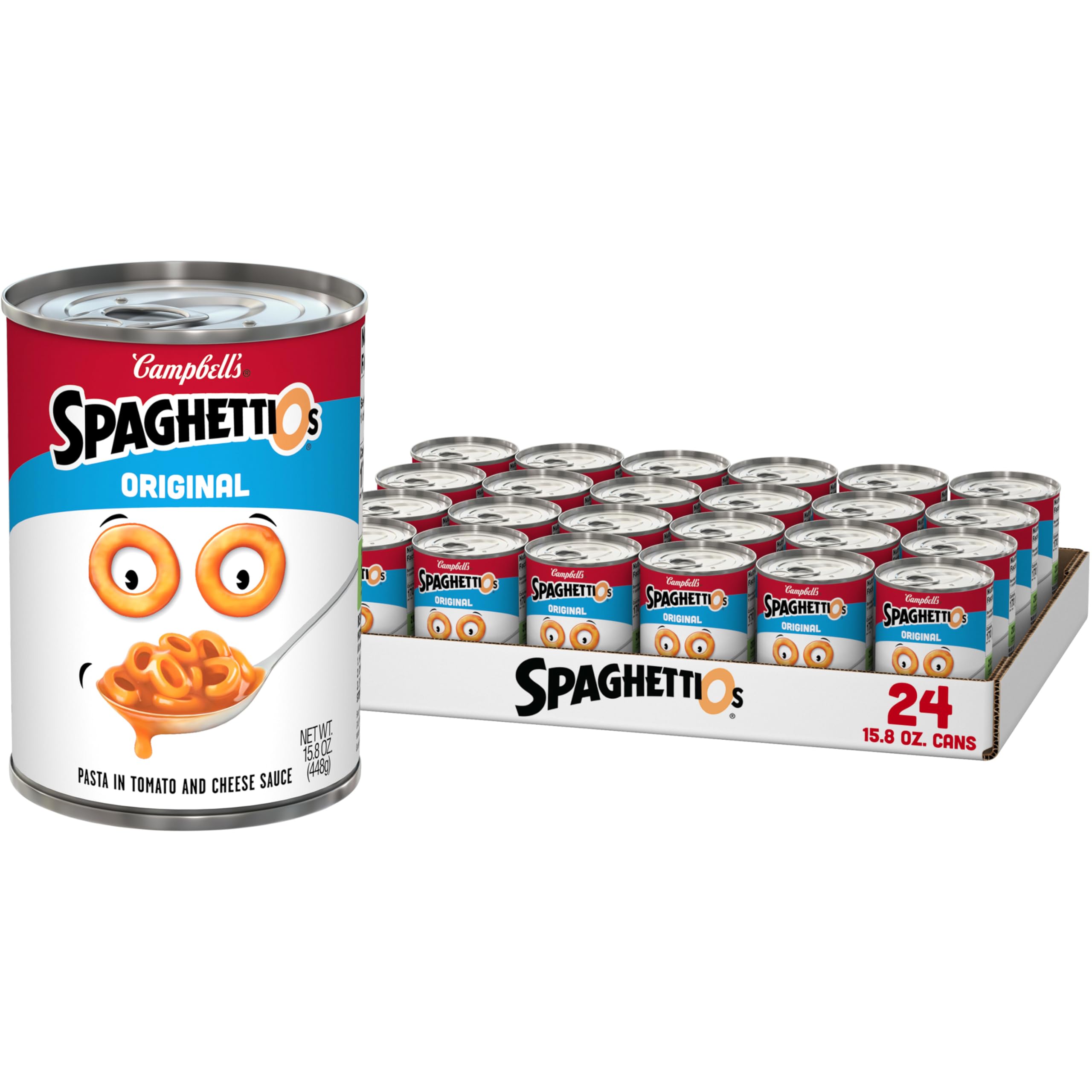 SpaghettiOs Original Canned Pasta, 15.8 oz Can (Pack of 24)