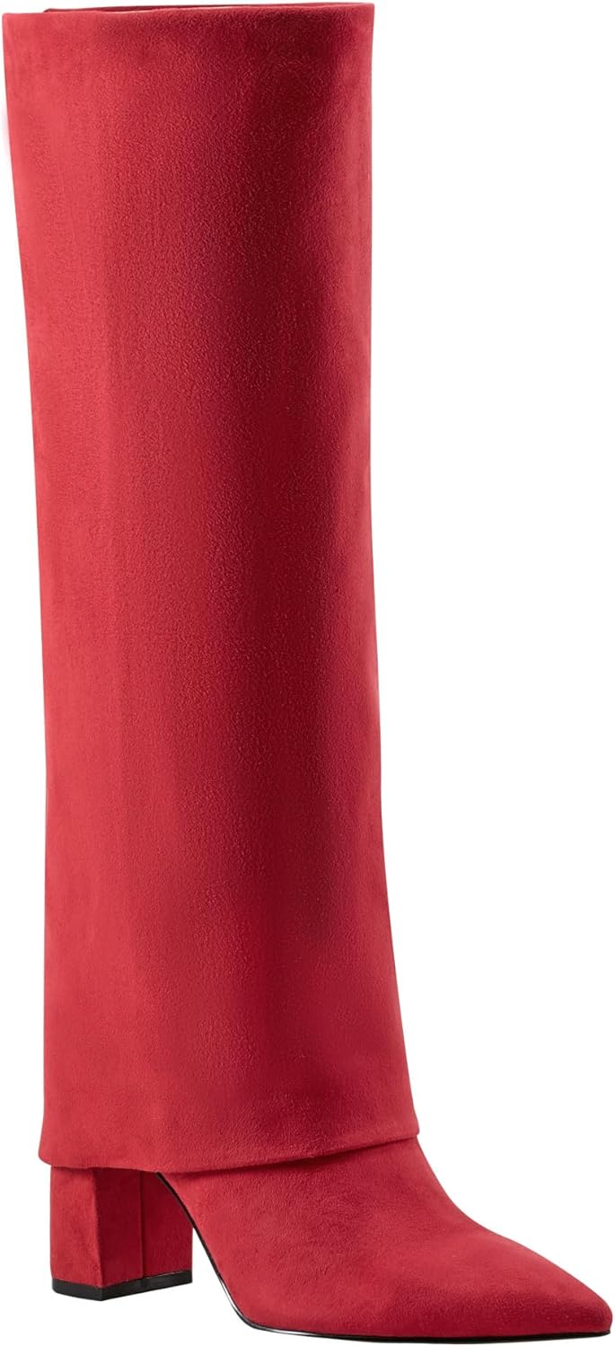 Marc Fisher Women's Fadila Knee High Boot 10 Dark Red 600