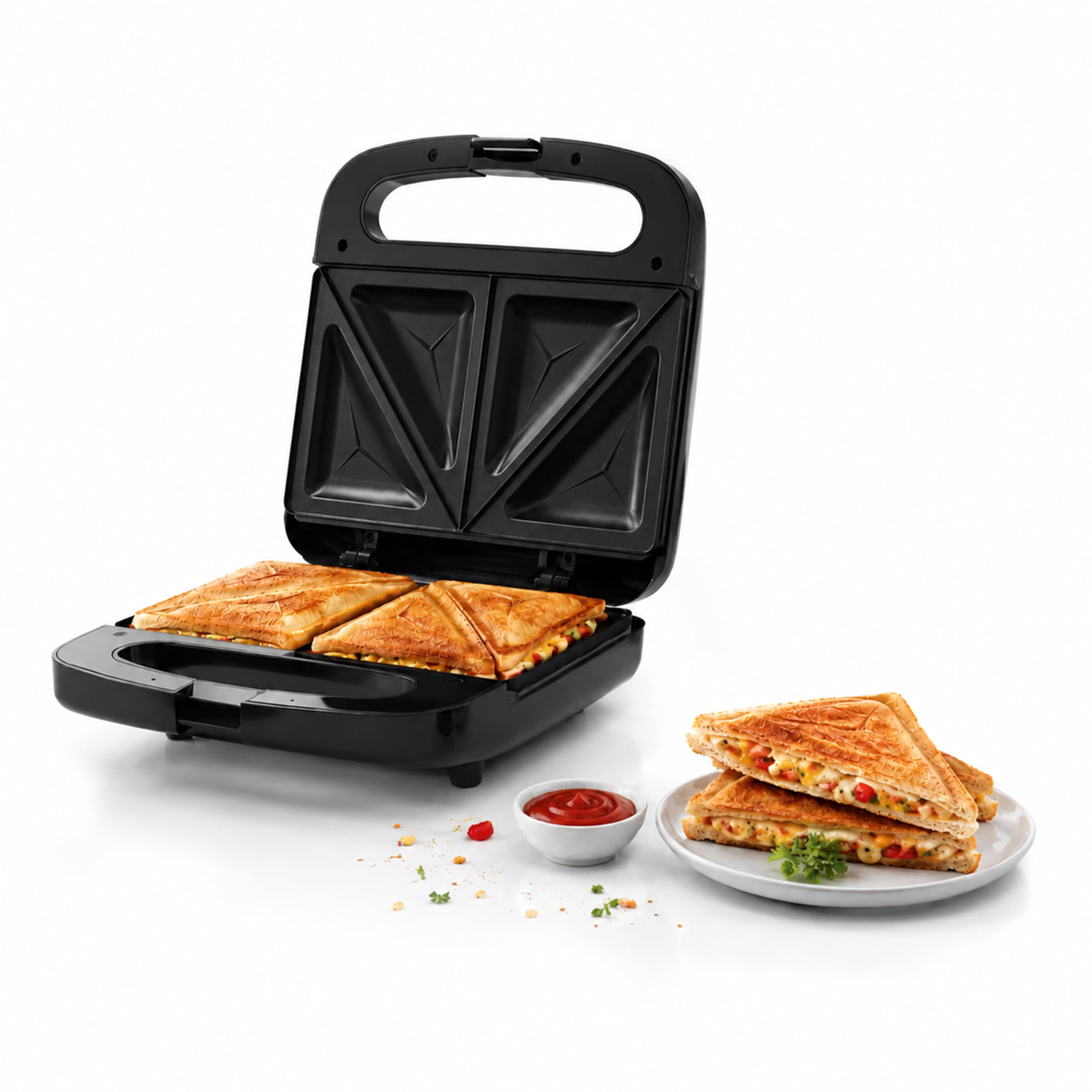 CELLECOR CST700 ToastyFi 700W Sandwich Toaster | Non-Stick Plates | Cool Touch-picture-23