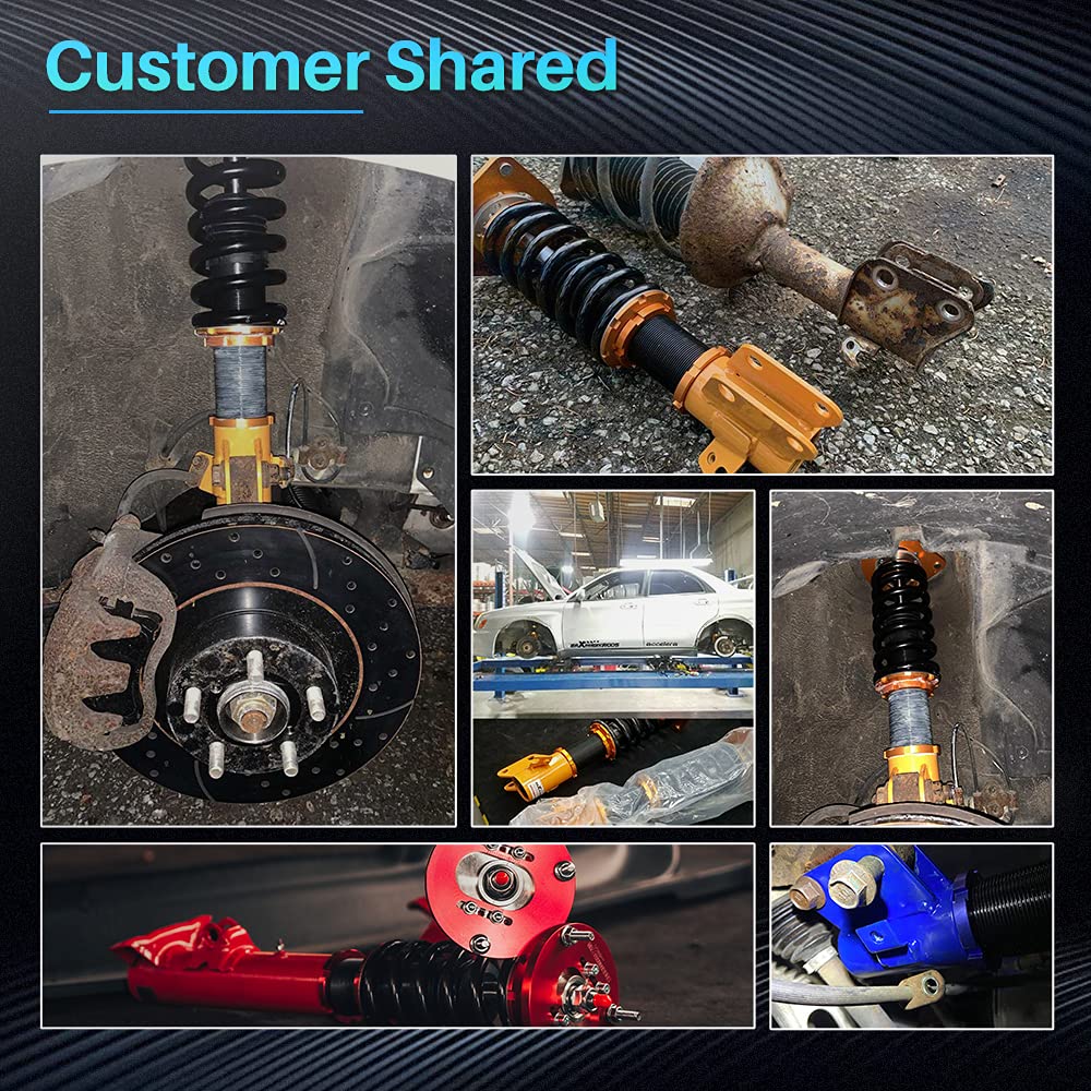 maXpeedingrods Sospensione filettata per Prelude Coupe 1992-2001 Ammortizzazione regolabile