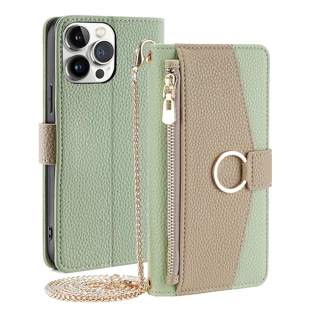 CasurvivePro Wallet Case for Motorola Moto G24 4G/G04 4G with Neck Strap