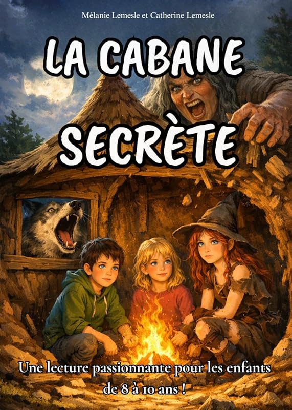 Livre pour enfants de 8 ans à 10 ans: La cabane secrète – Une aventure passionnante pleine de mystèr