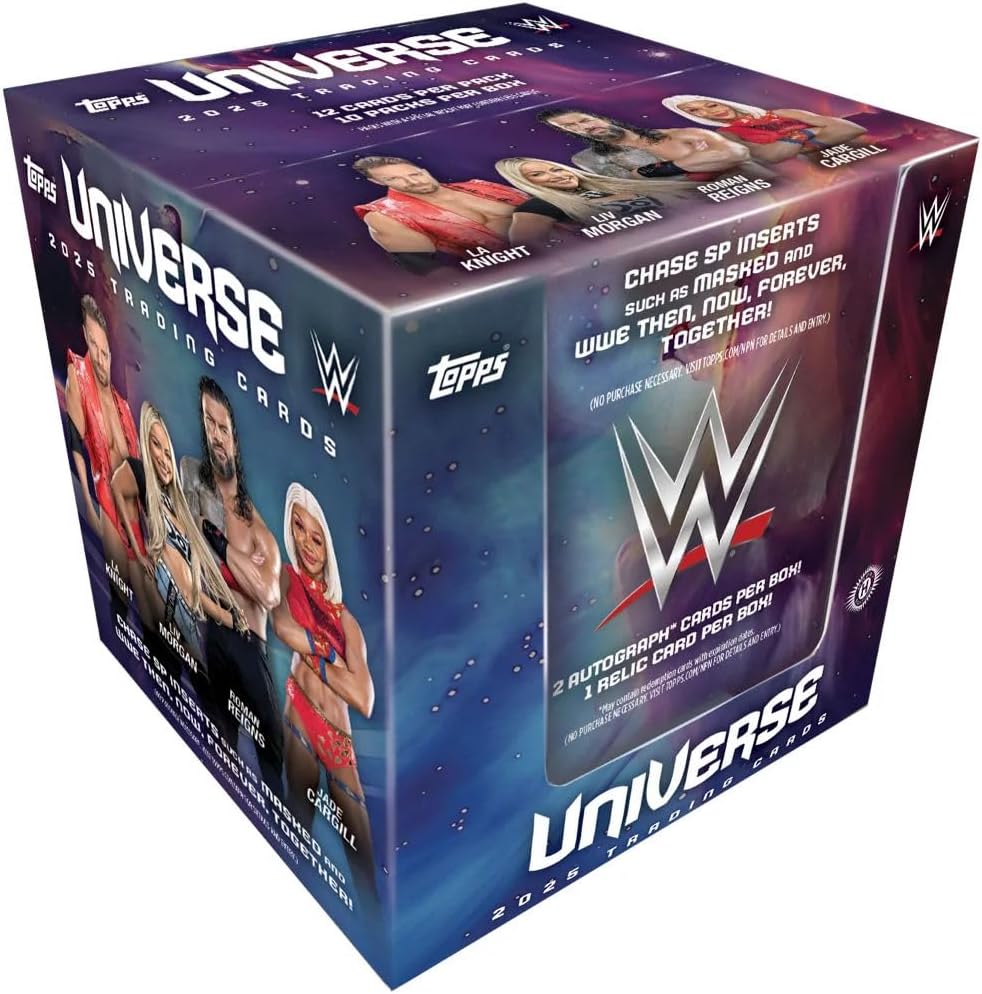 2025 Topps Universe WWE Wrestling HOBBY box (12 pks/bx) - $387.77