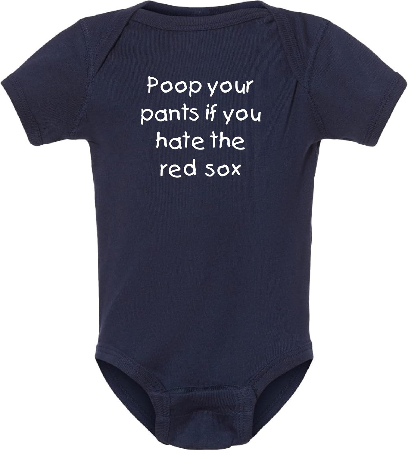 Poop Your Pants if You Hate the Red Sox Funny Yankees Fan Baby Bodysuit