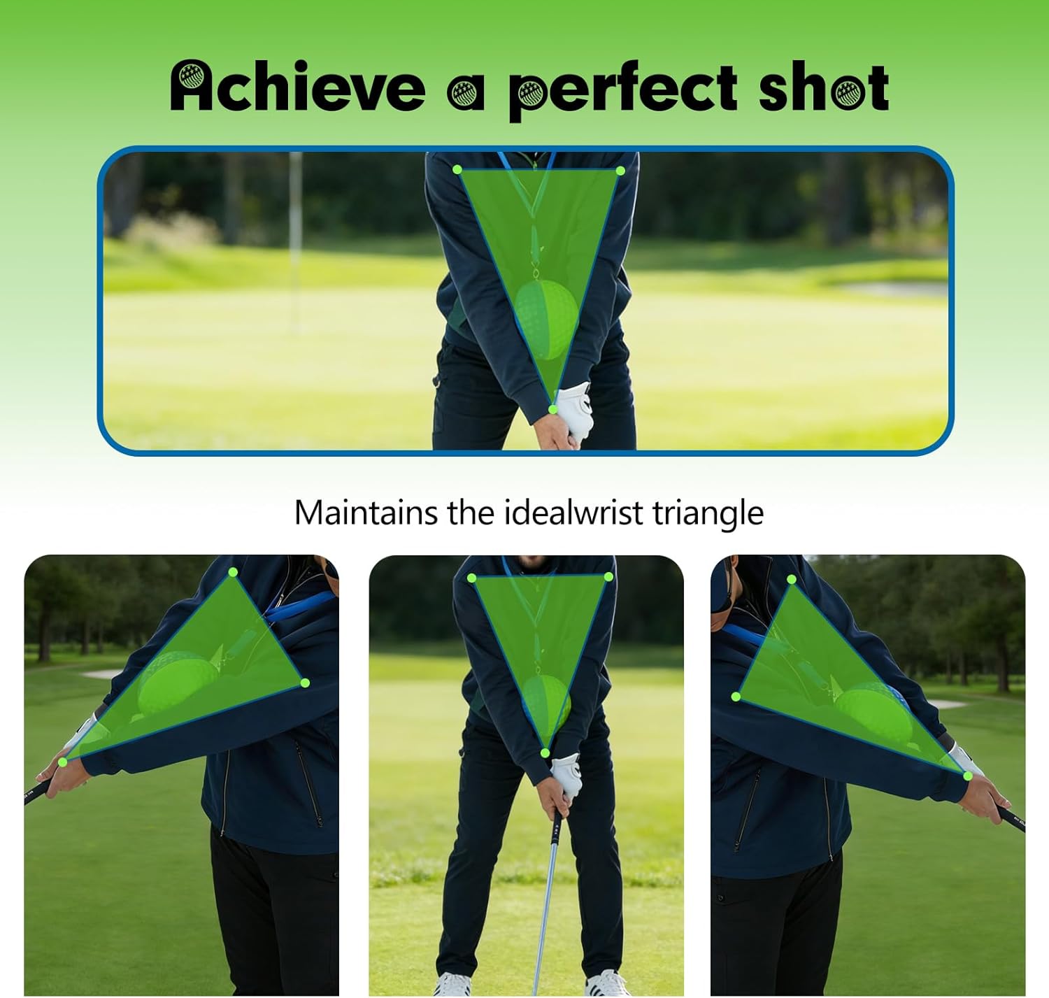 Golf Training Aid Ball, Golf Training Ball Between arms Optimize Impact Accuracy and Swing, Fix Slicing, Scooping & Chicken Wing, Make Training efficient Golf Swing Trainer
