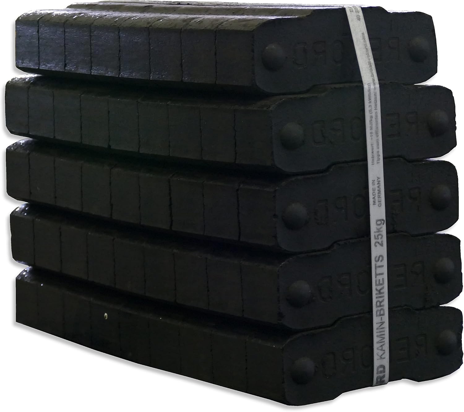 Rekord Kaminbriketts 200kg Palette - Lausitzer Braunkohle Für Kamin & Ofen (8x 25kg)