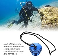 Vista 3 de Cubierta de polvo de buceo, cubierta antipolvo de válvula, protector de válvula de buceo de aleación de aluminio ventilado con cuerda fija para tapa