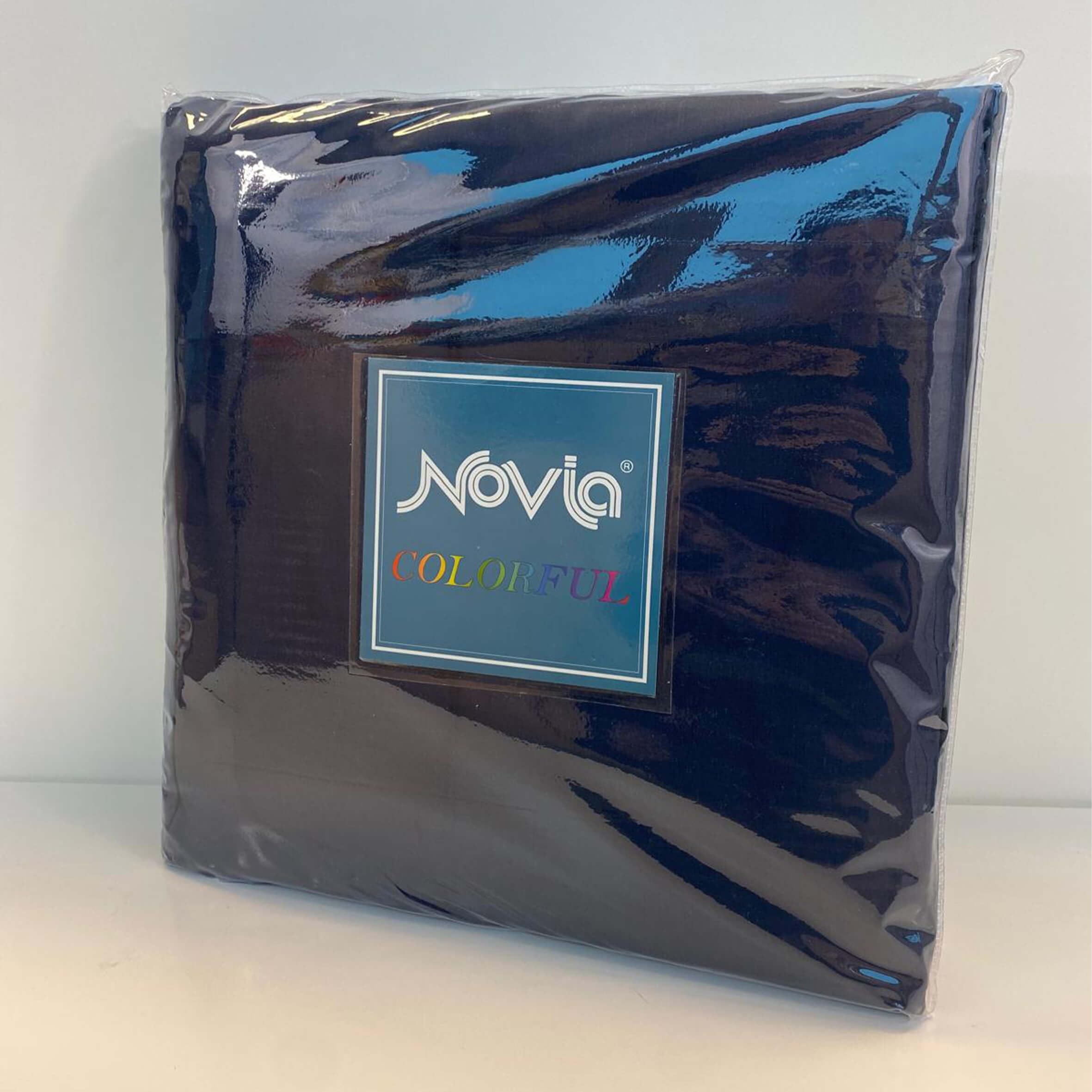 Novia - COLORFUL - Completo Letto Tinta Unita 100% cotone morbido, resistente e duraturo, comfort garantito 2 Piazze Maxi, Navy