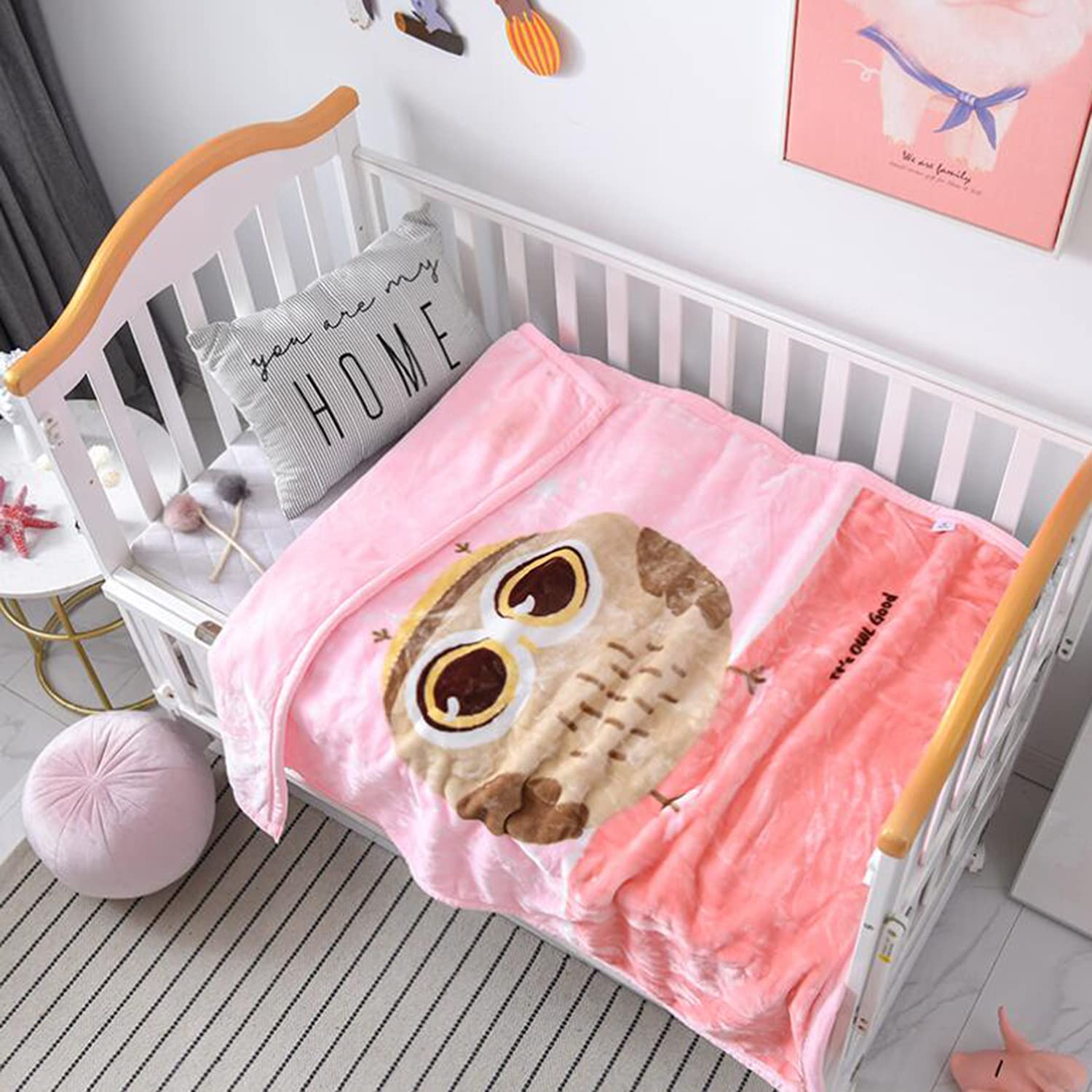 Blanket For Kids Girls & Adults,Cartoon Printing Fluffy Fleece Throw,39.4"x51" All Seasons Flannel Fleece Blanket,Sherpa Soft & Malleable Plush Blankets For Couch Sofa Bed Camping Travel(Color