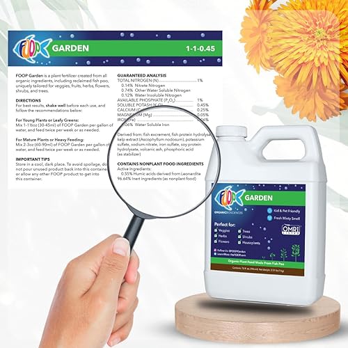 Miniatura 8 de FOOP Garden Nutrientes vegetales orgánicos para verduras hierbas anuales perennes árboles arbustos Contiene nitrógeno fósforo potasio calcio