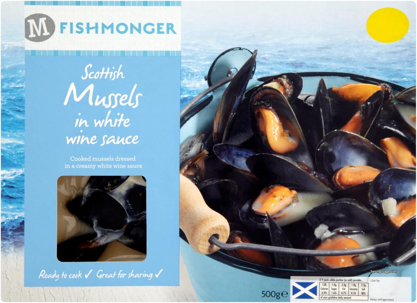 Morrisons Mussels In White Wine Sauce, 500g Amazon.co.uk Grocery