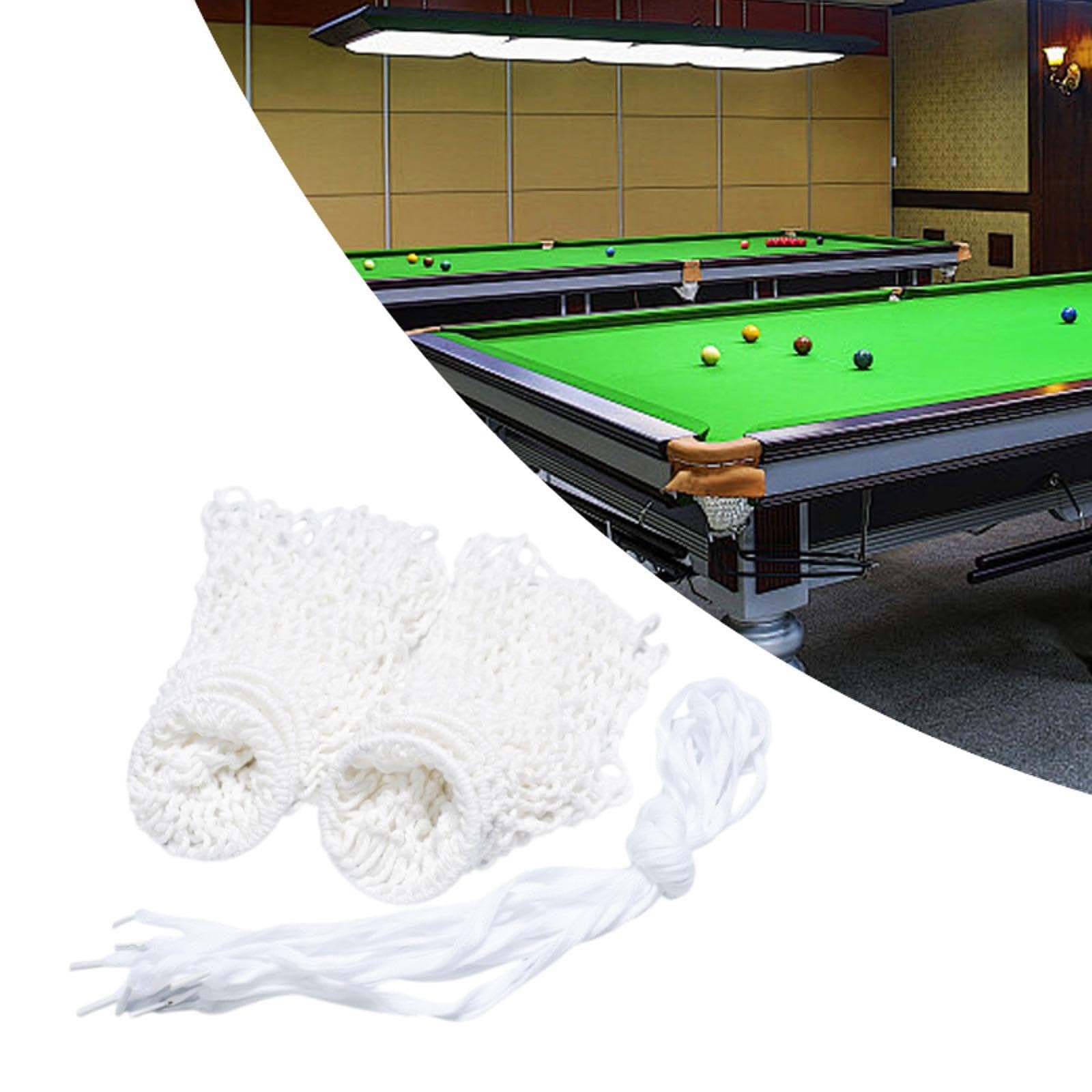 Lot De 6 Poches De Rechange Pour Table De Billard - ABS Robustes - 4 Poches De Queue & 2 Centrales - 11