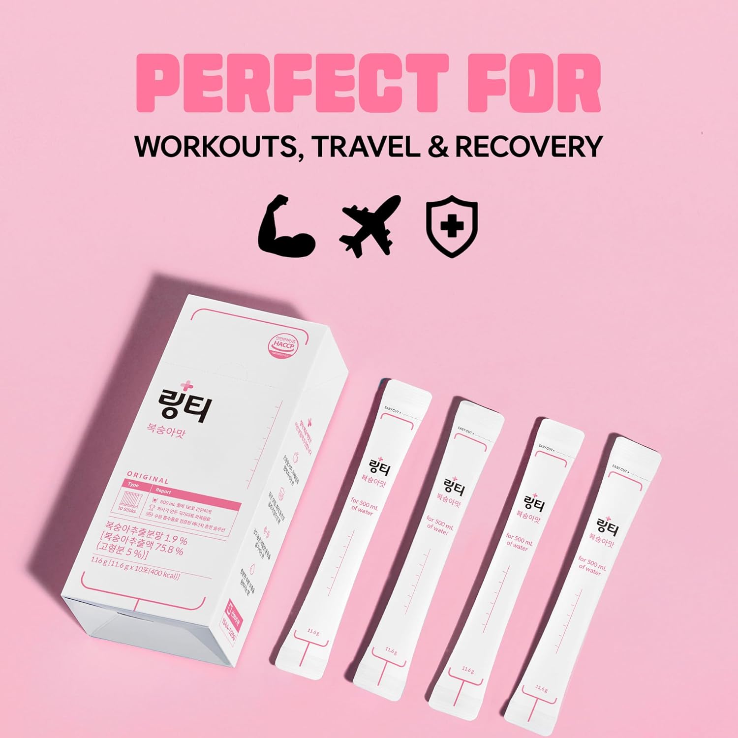Doctor Developed Electrolyte Drink Mix - Peach Flavor | Rapid Hydration | Essential Vitamins | Oral IV Solution | Fast Recovery | Workout Drink | Party Recovery | Maximum Absorption | 10 Count