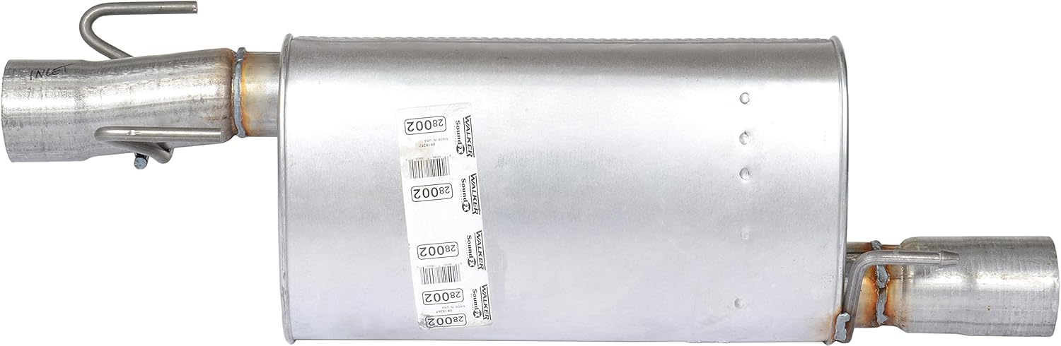 Walker SoundFX 28002 Direct Fit Exhaust Muffler 3.5" Inlet (ID) 3.5" Outlet (ID) for Dodge Ram 2500