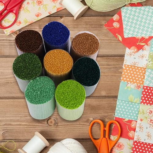 Miniatura 4 de EXCEART Kit de 18 ganchos de pestillo, paquetes de hilo coloridos, paquetes de hilo precortado, hilo de gancho de pestillo para manualidades,