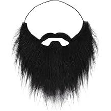 Fake Beard, Funny Beard, Adjustable Costume Beards, Novelty Fakes Beards, Black, Fake Whisker Party Costume Christmas Halloween Supplies