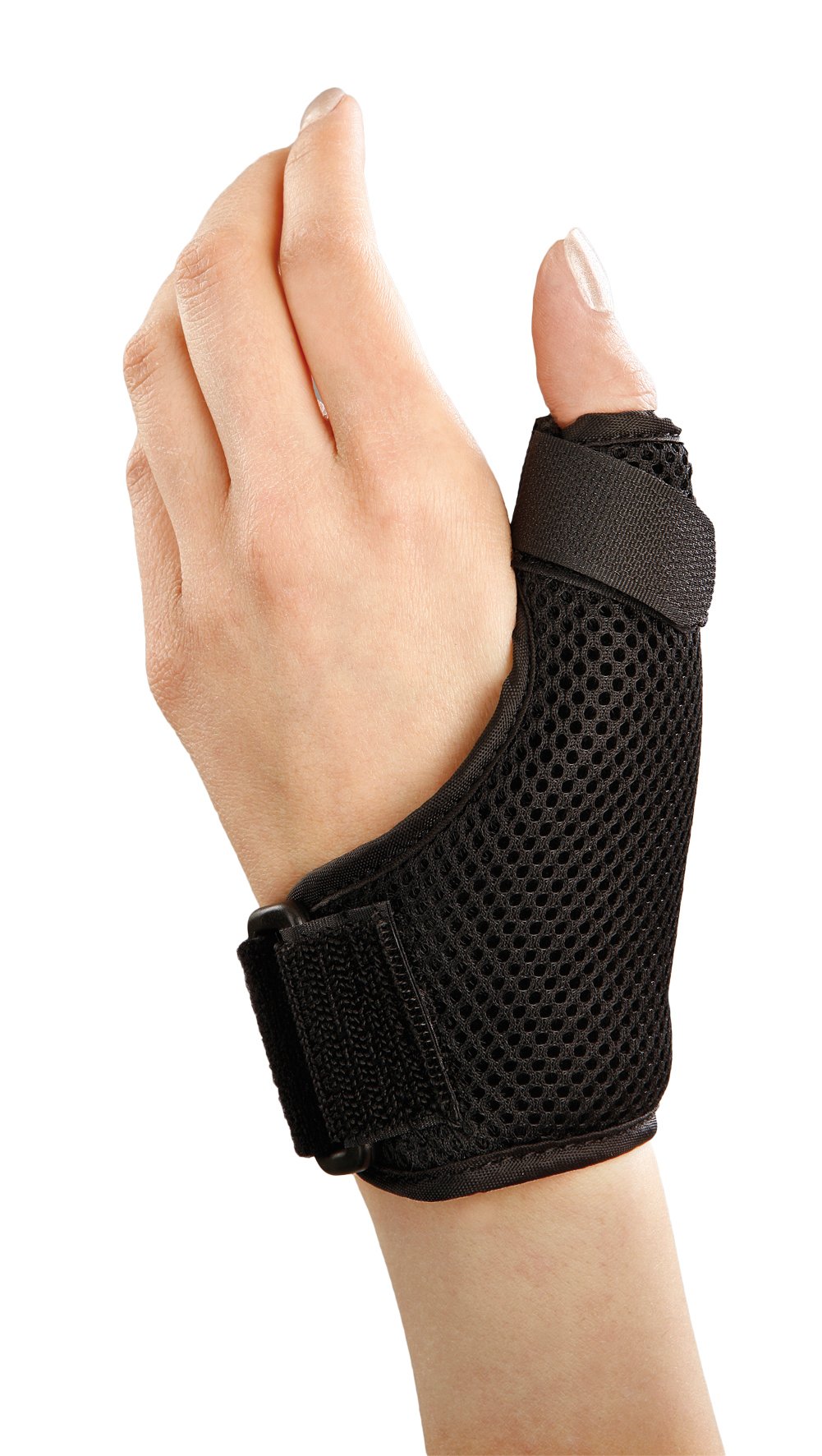 Muñequera y pulgar – Proporciona un excelente apoyo para la artritis de la muñeca y el pulgar, artrosis basal, rizartrosis, tendinitis del pulgar y lesiones del pulgar como esguinces de pulgar – disponible en 3 tamaños. (mediano)