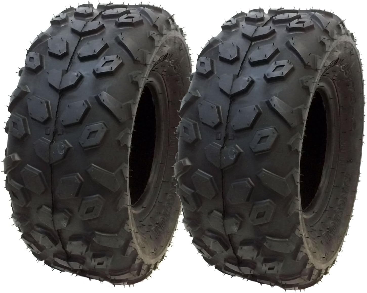 MMG Set of 2 Tubeless Tires 145/70-6 (P120) Front or Rear All Terrain ATV UTV Go Kart Buggie