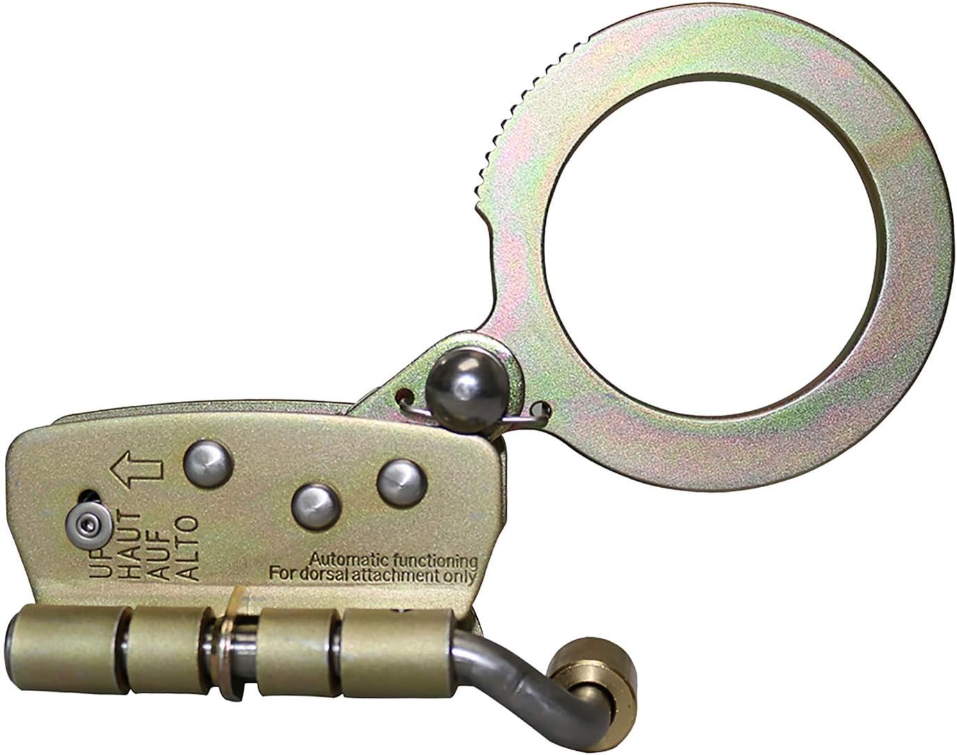 - AFP Self-Locking Rope Grab with 2.25 inch Connecting Eye, used with 5/8’’ Lifeline Rope, For Construction, Climbing, Fall-Protection, 310 lb. Capacity (OSHA/ANSI Compliant)