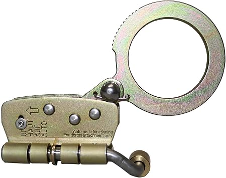 AFP Self-Locking Rope Grab with 2.25 inch Connecting Eye, used with 5/8 Lifeline Rope, For Construction, Climbing, Fall-Protection, 310 lb. Capacity OSHA/ANSI Compliant