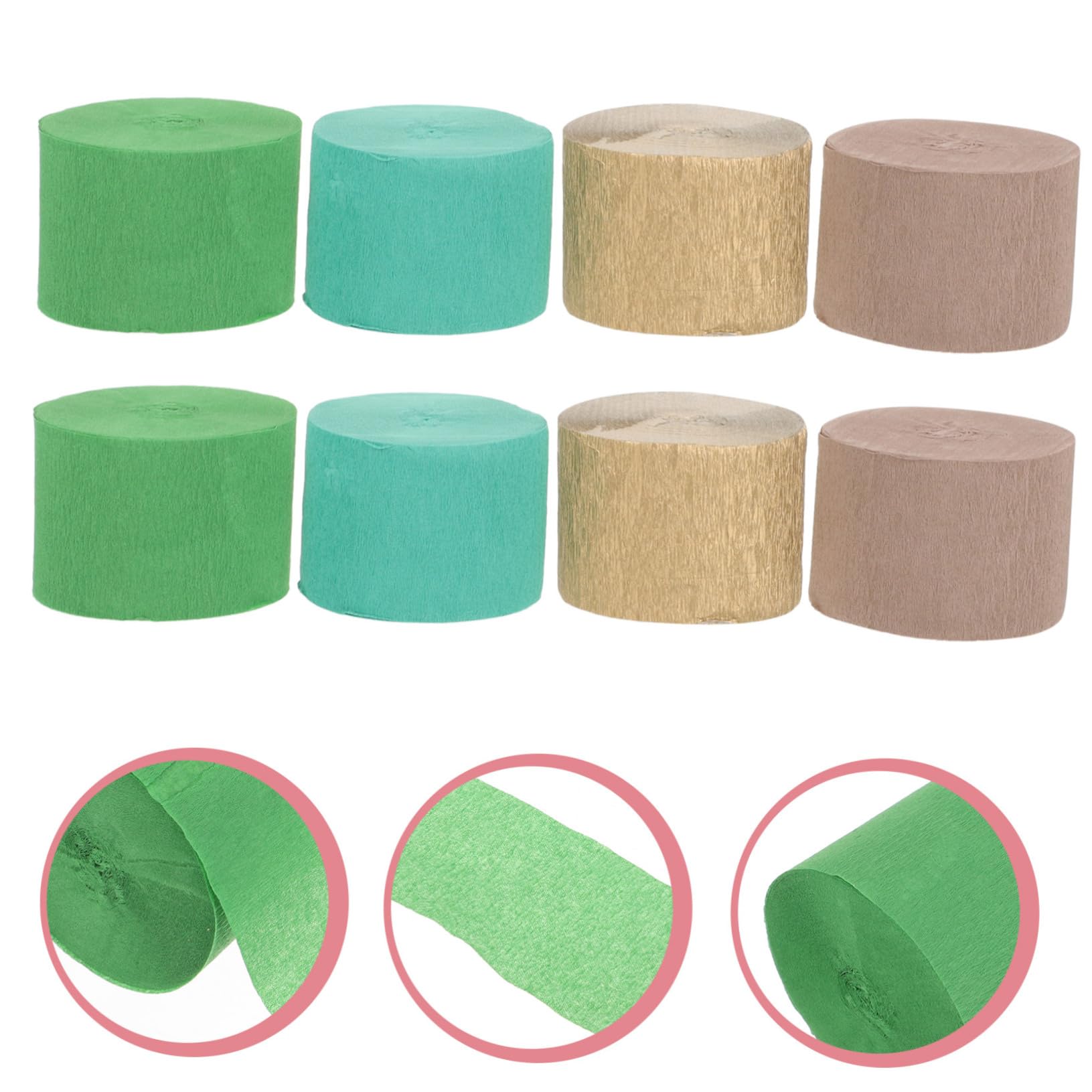 SEWACC 32rouleaux Papier Crêpe Pour Décorations De Fête Anniversaire Accessoires Pour Mariage Et Événements Thématiques